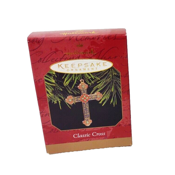 Hallmark 1997 Classic Cross Precious Metal Christmas Holiday Ornament NIB - Picture 1 of 5